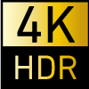 4K HDRロゴ